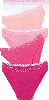 Bonds Girls Underwear Bikini Brief (5 Pack)