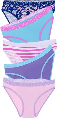 Bonds Girls Underwear Bikini Brief (5 Pack) Best Deal