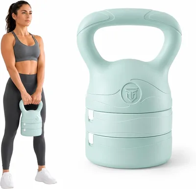 Pesas Rusas Ajustables Pesa Rusa hasta 6 kg, Mango Antideslizante para Gimnasio en Casa, Entrenamiento de Fuerza