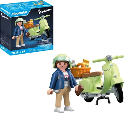 PLAYMOBIL 1969 Vespa Sprint Veloce Toy Car, Light Green, 29% Off