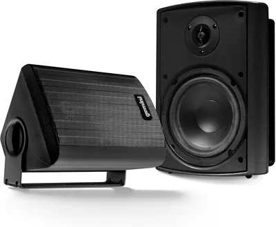 Gemini Outdoor Bluetooth Speakers - Daisy-Chain Pair, 6.5" Wall-Mount Best Deal