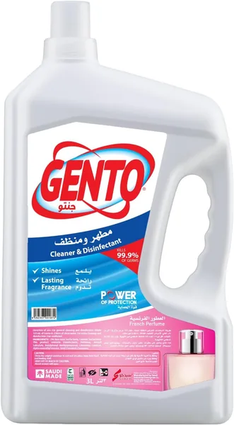 GENTO Cleaner & Disinfectant - French Perfume 3 Ltr