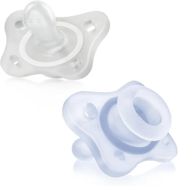 Chicco PhysioForma Silicone Dummies 0-2 Months, 2 Pieces, Set of