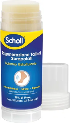Balm Riparatore Scholl per Calli, Idrata e Ripara i Piedi Secchi e Rissati con 25% di Urea ed Epsom Sal