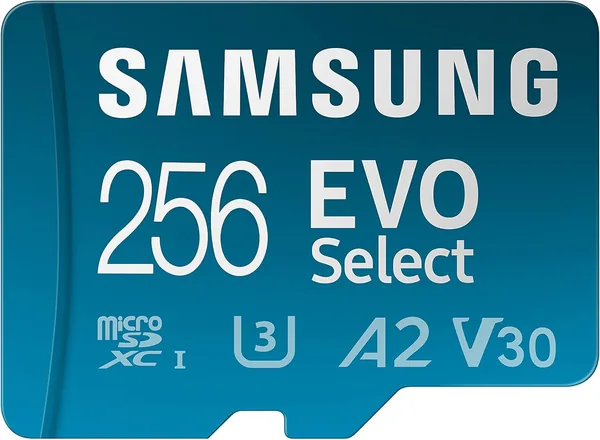 Samsung Evo Select (2024) microSD Card + SD Adapter, 256 GB