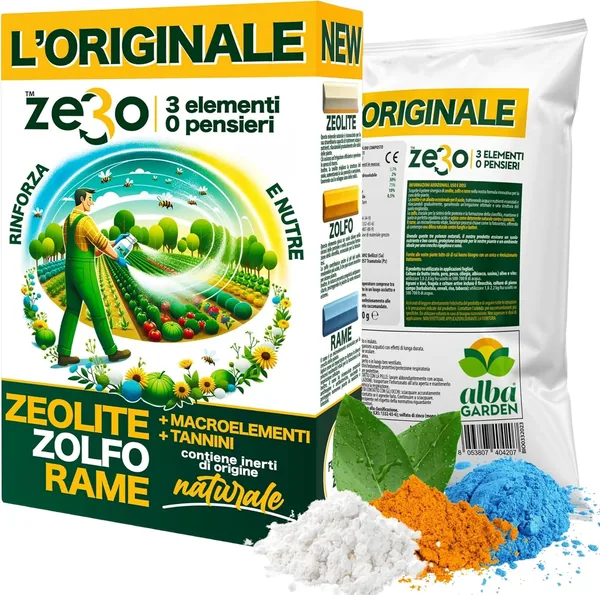 Albagarden ZeRo - Zeolite for Plants + Sulphur Powder + Copper Oxychloride