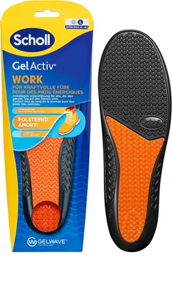 Scholl Gel Activ Werkinlegzolen voor Mannen, Maat 40-43