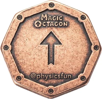 Magic Octagon Brain Teaser Coin - Solid Copper