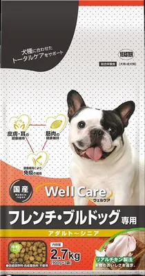 ウェルケア 成犬からシニア用 フレンチブルドッグ 6.9ポンド (2.7kg) (900g×3) ベストディール