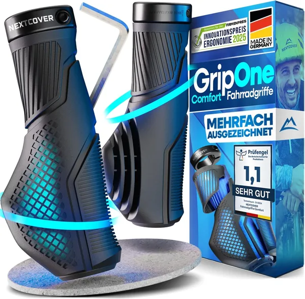 NEXTCOVER Ergonomic Bicycle Grips with Comfort Grip Technology