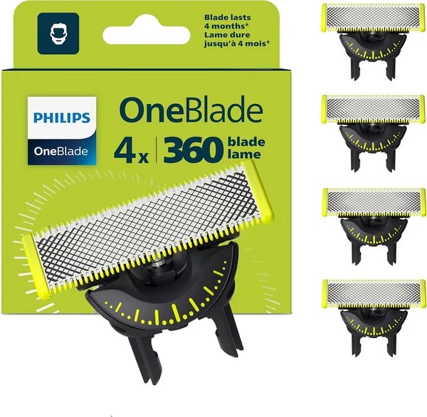 Philips OneBlade Original 360 meskoppen, compatibel met alle OneBlade en Pro apparaten - 27% korting