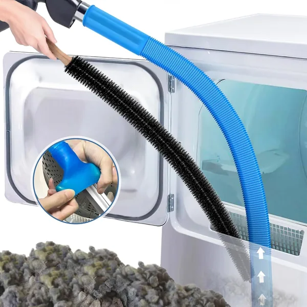 PetOde 2 Pieces Dryer Vent Cleaning Kit