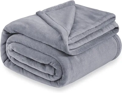 SKY-TOUCH Twin 150 x 200cm Fleece Blanket, Soft Lightweight Bedding