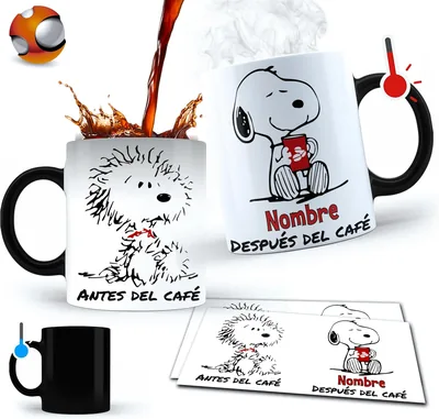 Taza Mágica - Snoopy Personalizada | Regalo Original para Cumpleaños