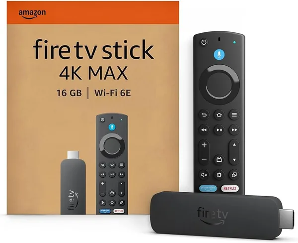 Amazon Fire TV Stick 4K Max (Newest gen), supports Wi-Fi 6E, Ambient Experience