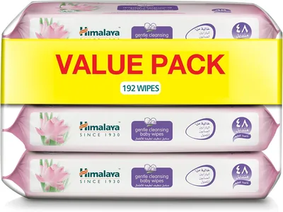 Himalaya Gentle Cleansing Baby Wipes, Alcohol & Paraben Free