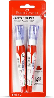 Faber-Castell Correction Pen Metal Tip 8ml 2 Pcs - 18% Off