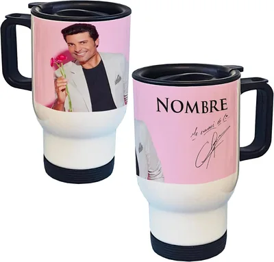 Taza Térmica Personalizada para Auto - Café Regalo Chayanne - Con Nombre