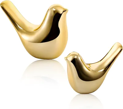 Estatuas de Pájaros Pequeños, Escultura de Animales de Cerámica Decorativas, Estilo Moderno, Adorno Estético
