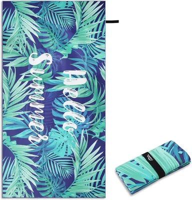 Towel Pameil Microfibre XXL, 200 x 100 cm, Antinœud, Léger et Rapide Séchage, Plage, Gym, Voyage