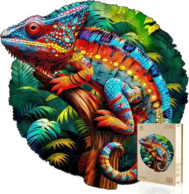 Jigfoxy Chameleon Wooden Puzzle 300pcs Best Deal