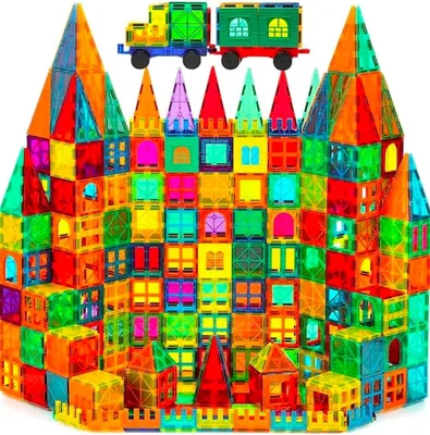 Wonder Toys 100st Magnetiska Blokker - Originala Magnetiska Byggspel för Barn 3-6 År - Best Price