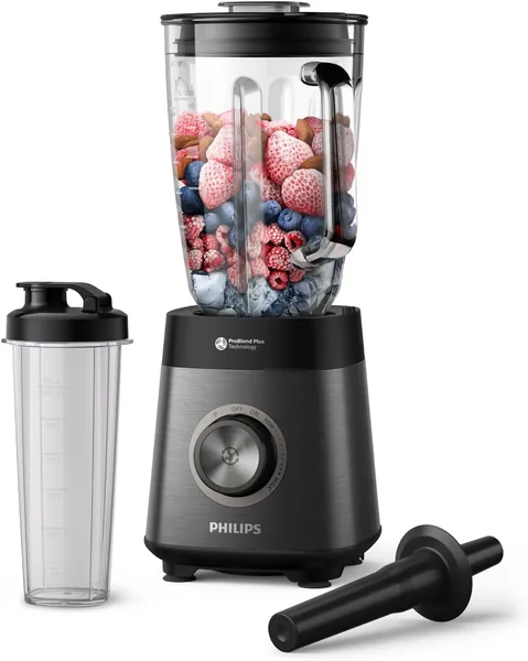 Philips 5000 Serien Mixare - 1200W motor. ProBlend Plus teknologi. Dishwasher säkra delar. Automatisk rensning. 2 liter kapacitet