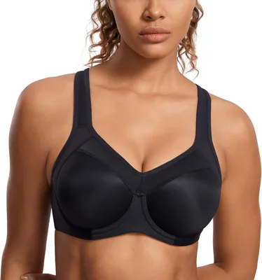 SYROKAN Women's Racerback Sports Bra Best Deal