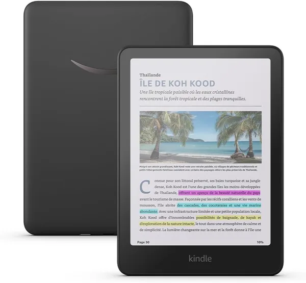 Amazon Kindle Colorsoft 16 Go - Écran couleur et lumière chaude réglable - 37% de réduction