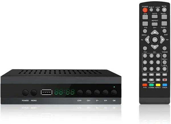 2025 New Spanish DVB-T TV Decoder T2 H265 HEVC FTA Full HD PVR