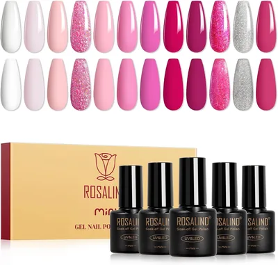 Polish ROSALIND Semi-Permanent, Rose Blanc Nude - Gel UV 40% Off