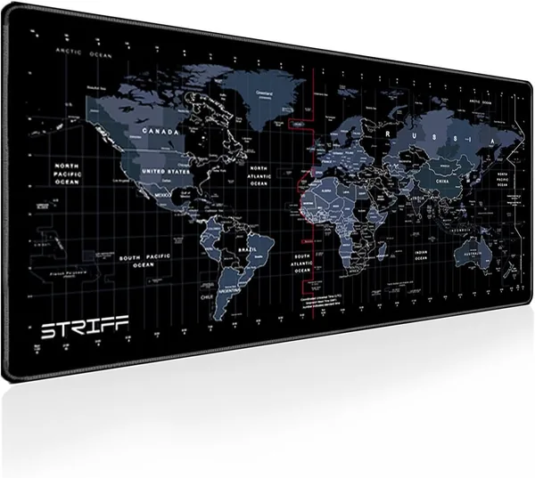 STRIFF Gaming Mouse Pad| Desk Mat Stitched Edges Non-Slip Rubber Base 800x300 Extended Size| INR 229.00