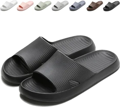 Chaussons de douche Anmerl pour hommes et femmes, doux et confortables, sandales d'été ultra-légères, antidérapantes, séchage rapide -
