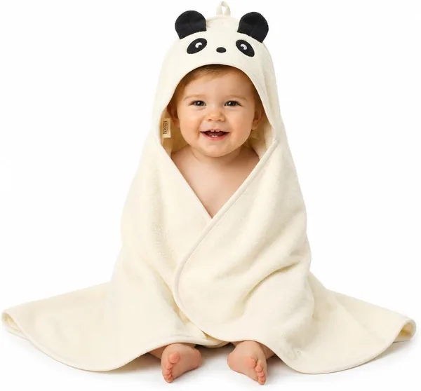 Huxie Organic Cotton Baby Bath Towel - Hooded & Super Soft