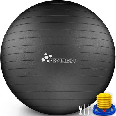 NEWKIBOU Pelota de Pilates (Fitball Anti-Burst) 25cm, 55cm, 65cm, 75cm - Mejora tu Entrenamiento