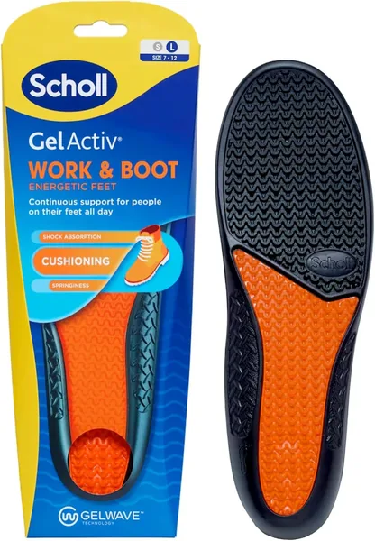 Scholl GelActiv Work & Boot Insoles for Men and Women