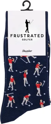 Shanker Golf Socks - Funny Angry Golf Socks Blue Size 9-12 Best Deal