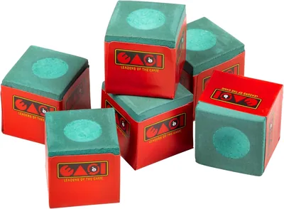Easi8 Billiard Chalk 6-Piece Set, Green - Best Deal