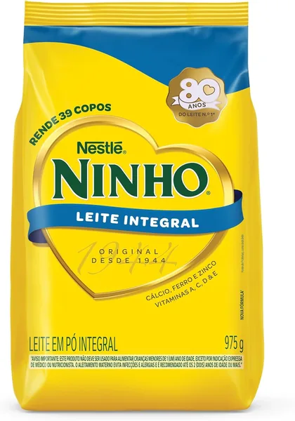 Leite em Pó Ninho Integral Sachê 975g - 17% de Desconto