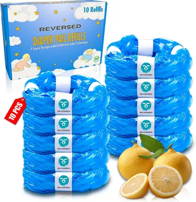 REVERSED® Diaper Bucket Refill, Kompatibel med Tommee Tippee Twist & Click, Angelcare Sangenic, Spross