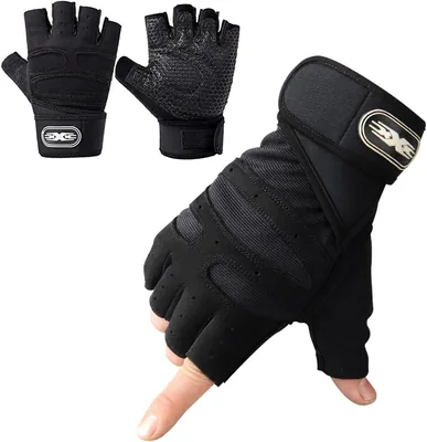 Guantes DQST para Gimnasio - Antideslizantes y Transpirables con Protección