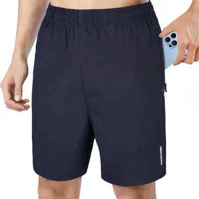 Shorts de course AUYAO pour homme - Séchage rapide - Poches zippées - Élastique - Meilleures affaires