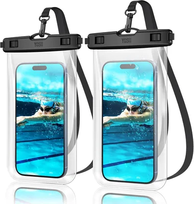 Étui imperméable pour smartphone YOSH [Design sans bordure] Pouche étanche IPX8 pour iPhone 17/16/15/14 Pro Max Samsung