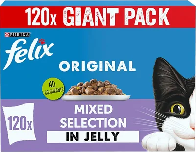FELIX Mixed Jelly Wet Cat Food 120x85g Best Deal