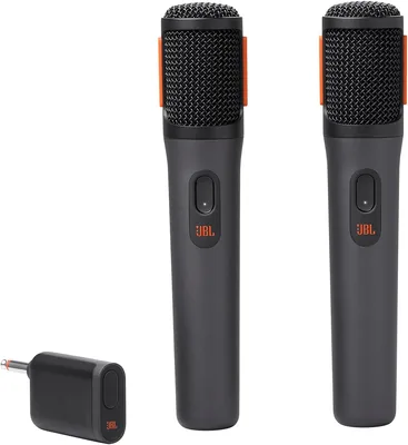 Microphones sans fil JBL Partybox, 2 Pack de micros numériques, 20 heures d'autonomie, Batteries rechargeables, 2.4GHz Stable - 23% Off