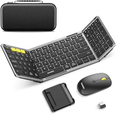 Samsers Folding Bluetooth Keyboard Combo Best Deal