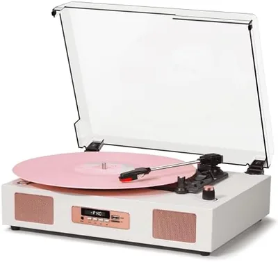 Vintage Vinyl Record Player Bluetooth Speaker Deal