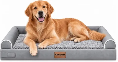 Large Dog Bed Orthopedic Washable - XL Memory Foam Couch Sofa, Waterproof, Removable Cover, Best Deal