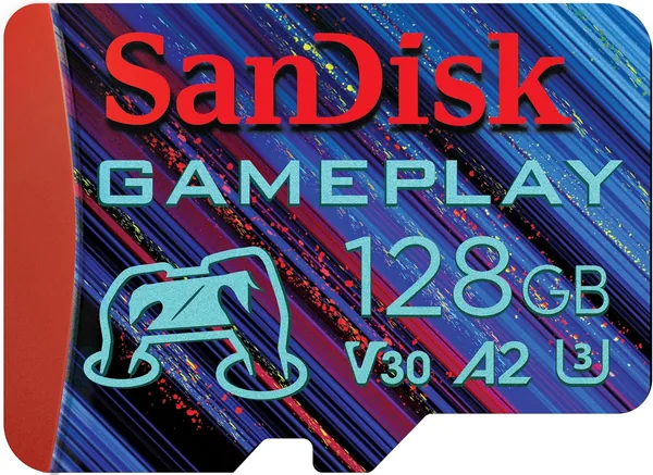 SanDisk GamePlay microSD kaart 128GB met 49% korting (leesnelheden tot 190MB/s, A2, V30, U3)