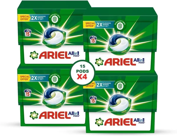 Ariel Original All-in-1 Pods, 15 Count Laundry Detergent Pods